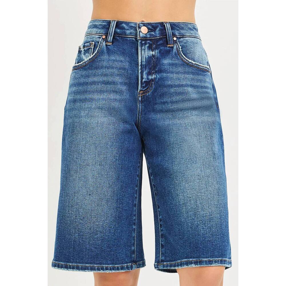 NEW RISEN slouchy bermuda shorts in medium wash